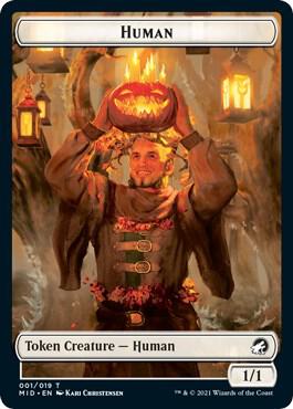 Human Token card from Innistrad: Midnight Hunt