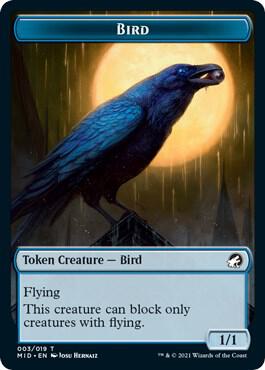 Bird Token card from Innistrad: Midnight Hunt