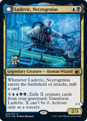 Ludevic, Necrogenius card from Prerelease Cards