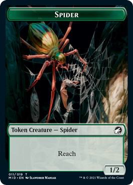 Spider Token card from Innistrad: Midnight Hunt