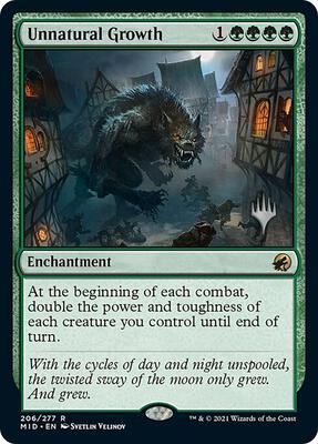 Unnatural Growth card from Promo Pack: Innistrad: Midnight Hunt