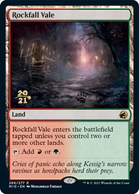 Rockfall Vale card from Prerelease Cards