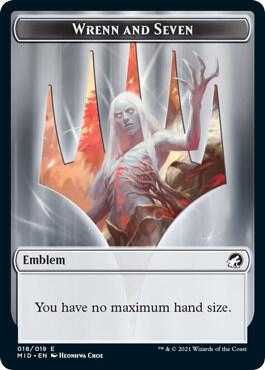 Emblem - Wrenn and Seven card from Innistrad: Midnight Hunt