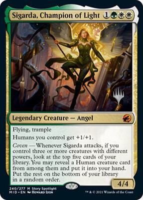 Sigarda, Champion of Light card from Promo Pack: Innistrad: Midnight Hunt