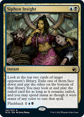Siphon Insight card from Promo Pack: Innistrad: Midnight Hunt