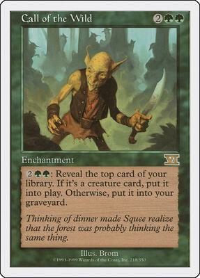 Call of the Wild card from Classic Sixth Edition