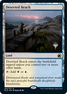 Deserted Beach card from Promo Pack: Innistrad: Midnight Hunt