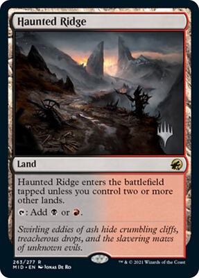 Haunted Ridge card from Promo Pack: Innistrad: Midnight Hunt