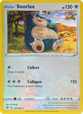 Snorlax - 141/192 (Cosmos Holo) card from Miscellaneous Cards & Products