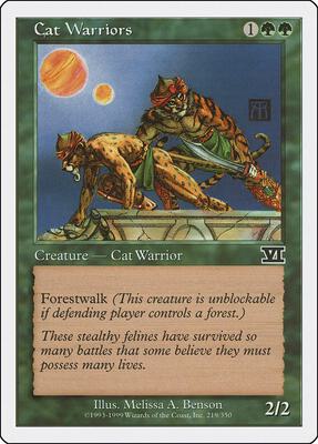 Cat Warriors card from Classic Sixth Edition