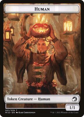 Human // Insect Double-Sided Token card from Innistrad: Midnight Hunt