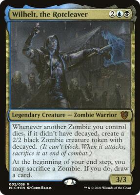 Wilhelt, the Rotcleaver (Display Commander) - Thick Stock card from Commander: Innistrad: Midnight Hunt
