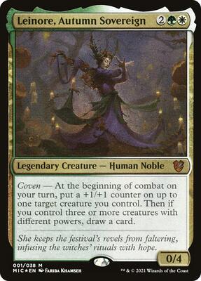 Leinore, Autumn Sovereign (Display Commander) - Thick Stock card from Commander: Innistrad: Midnight Hunt