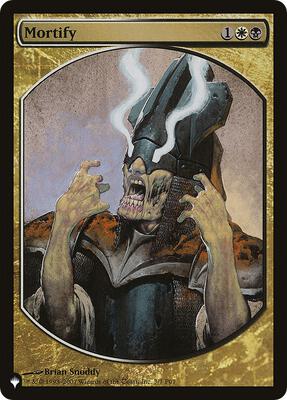 Mortify (P07) card from The List Reprints