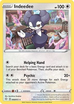 Indeedee - 056/072 card from Deck Exclusives