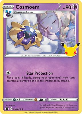 Cosmoem card from Celebrations