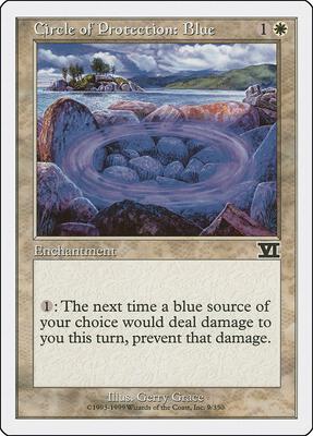 Circle of Protection: Blue card from Classic Sixth Edition
