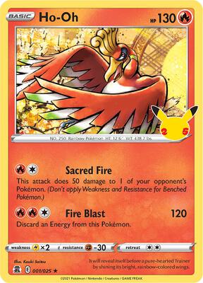 Ho-Oh card from Celebrations