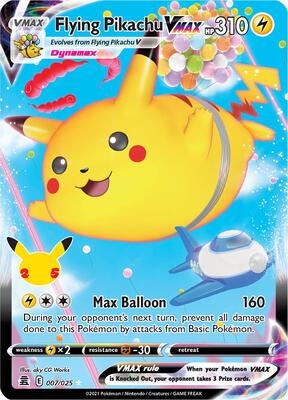 Flying Pikachu VMAX card from Celebrations