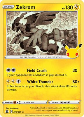 Zekrom card from Celebrations