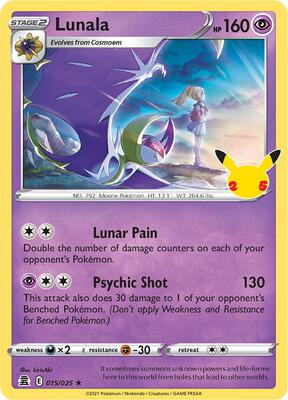 Lunala card from Celebrations