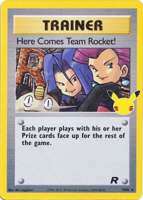 Here Comes Team Rocket! card from Celebrations: Classic Collection
