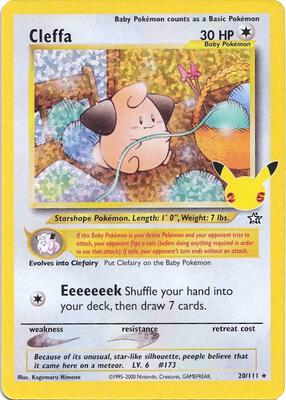 Cleffa card from Celebrations: Classic Collection