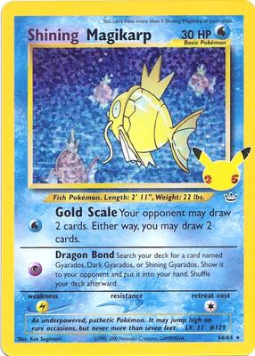 Shining Magikarp card from Celebrations: Classic Collection