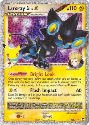 Luxray GL LV.X card from Celebrations: Classic Collection