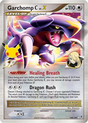 Garchomp C LV.X card from Celebrations: Classic Collection