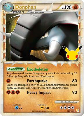 Donphan (Prime) card from Celebrations: Classic Collection