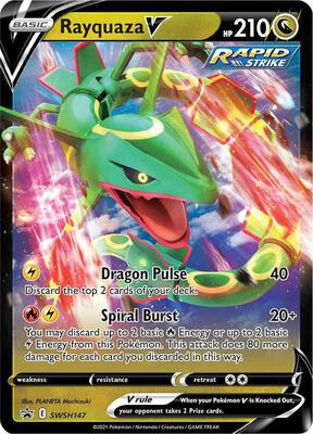 Rayquaza V - SWSH147 card from SWSH: Sword & Shield Promo Cards