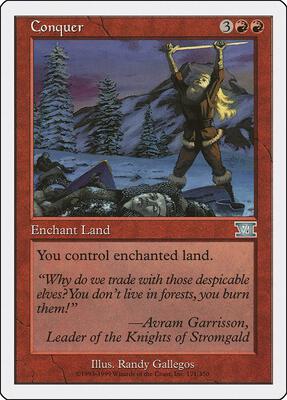 Conquer card from Classic Sixth Edition