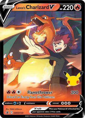 Lance's Charizard V - SWSH133 card from SWSH: Sword & Shield Promo Cards