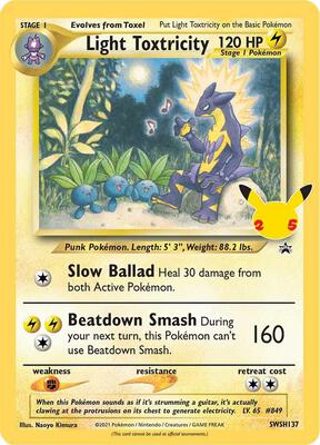 Light Toxtricity - SWSH137 card from SWSH: Sword & Shield Promo Cards