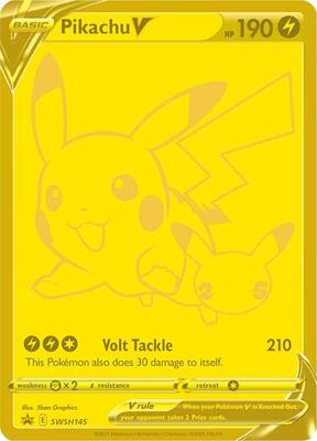 Pikachu V - SWSH145 card from SWSH: Sword & Shield Promo Cards