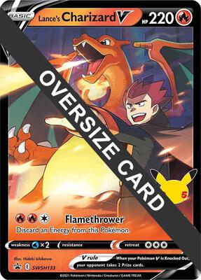 Lance's Charizard V - SWSH133 card from Jumbo Cards