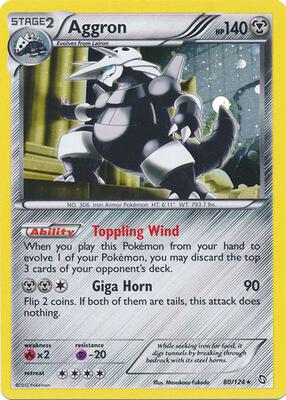Aggron - 80/124 (Cosmos Holo) card from Blister Exclusives