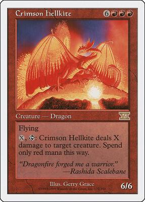 Crimson Hellkite card from Classic Sixth Edition