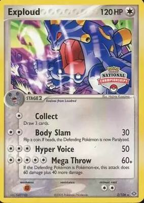 Exploud - 3/106 (National Championships) card from League & Championship Cards