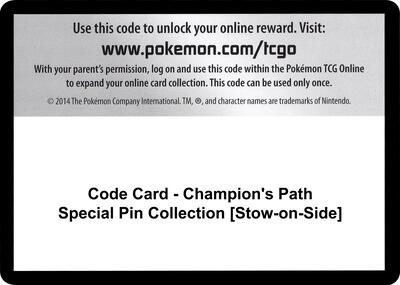 Code Card - Champion's Path Special Pin Collection [Stow-on-Side] card from Champion's Path