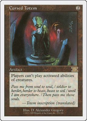Cursed Totem card from Classic Sixth Edition