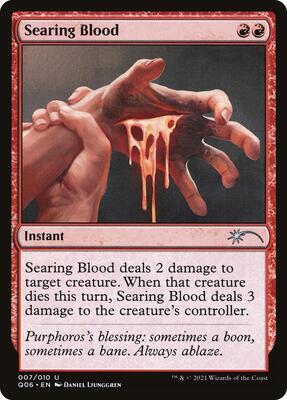 Searing Blood card from Unique and Miscellaneous Promos