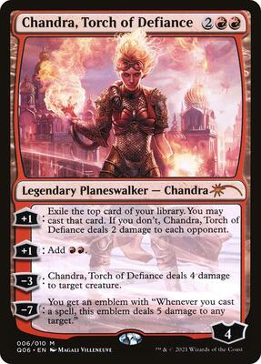 Chandra, Torch of Defiance card from Unique and Miscellaneous Promos