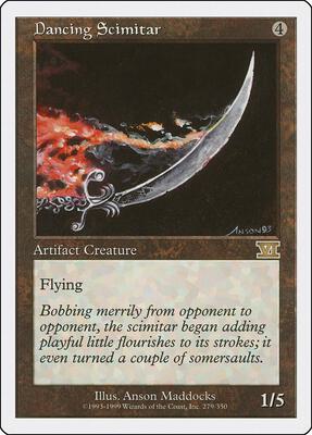 Dancing Scimitar card from Classic Sixth Edition