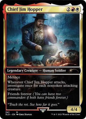 Chief Jim Hopper card from Secret Lair Drop Series