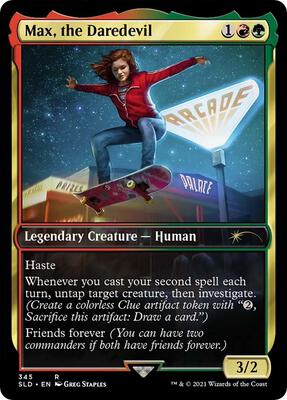 Max, the Daredevil card from Secret Lair Drop Series