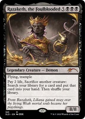 Razaketh, the Foulblooded card from Secret Lair Drop Series