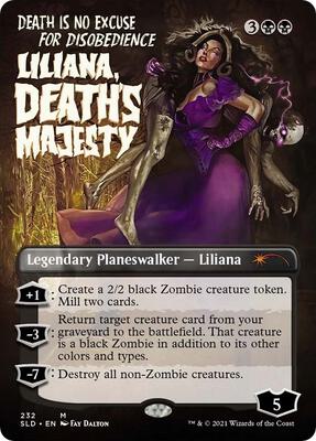 Liliana, Death's Majesty card from Secret Lair Drop Series