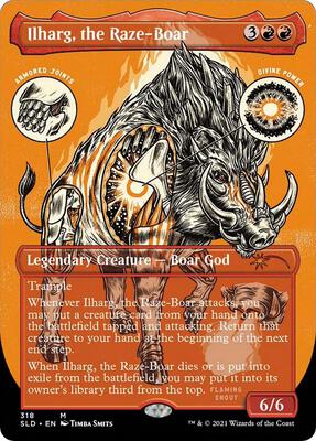 Ilharg, the Raze-Boar (Foil Etched) card from Secret Lair Drop Series